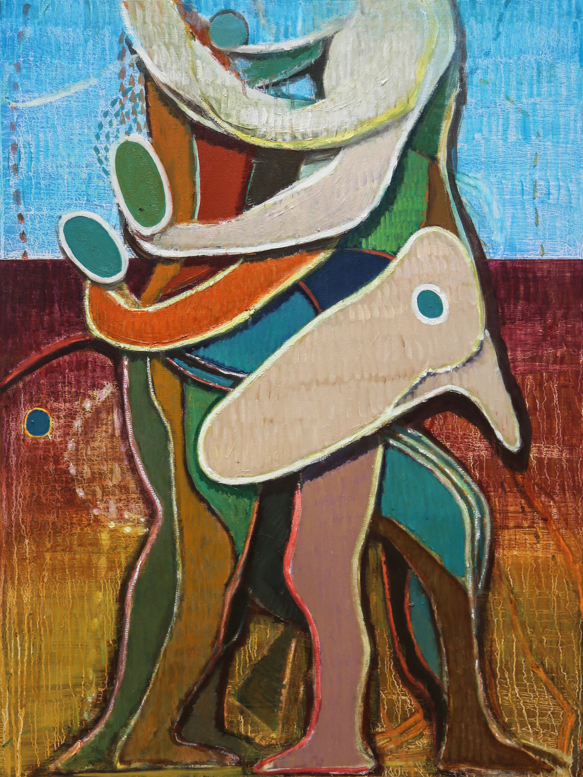 The embracing people